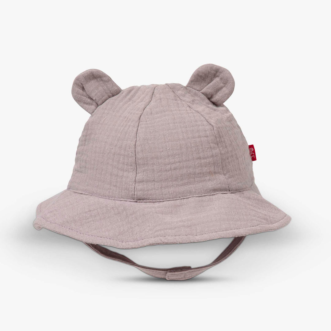 כובע מוסלין קייצי צבע שוקו