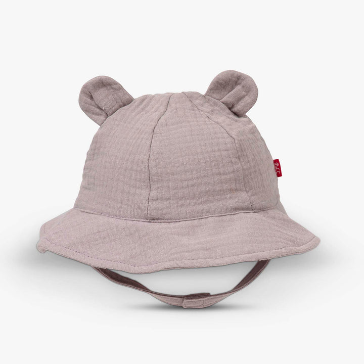 כובע מוסלין קייצי צבע שוקו