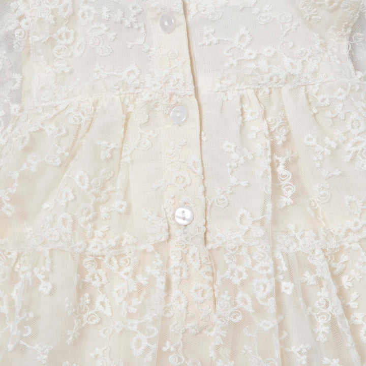 שמלת תחרה רקומה