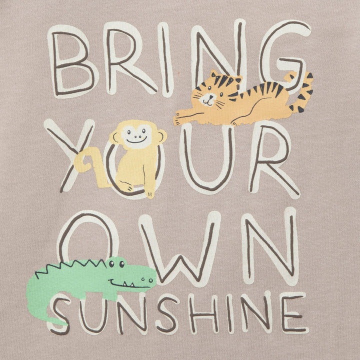 חולצה קצרה בהדפס חיות