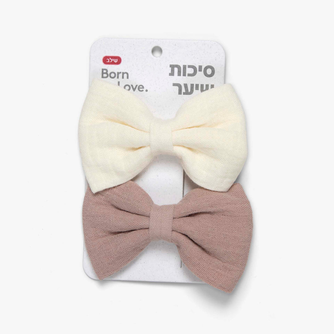 זוג סיכות פפיון לשיער