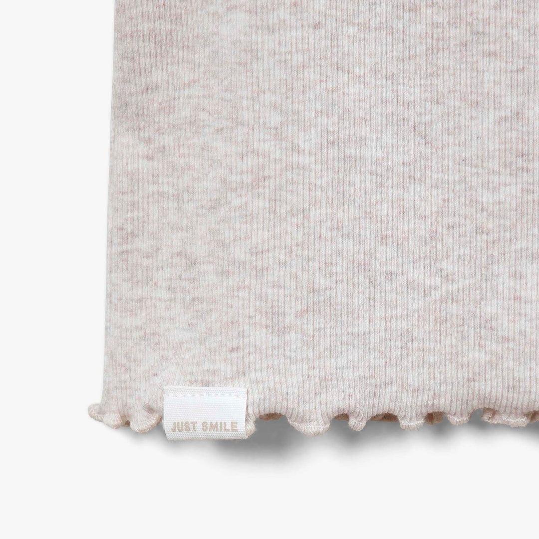 חולצה קצרה בצבע קרם