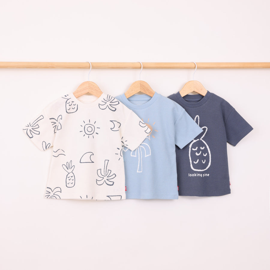 מארז 3 חולצות בהדפסי אננס