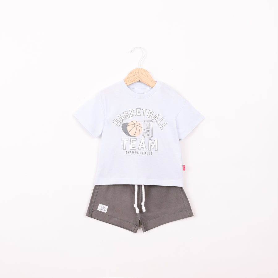 חליפת גן בהדפס צבעוני Basketball Team