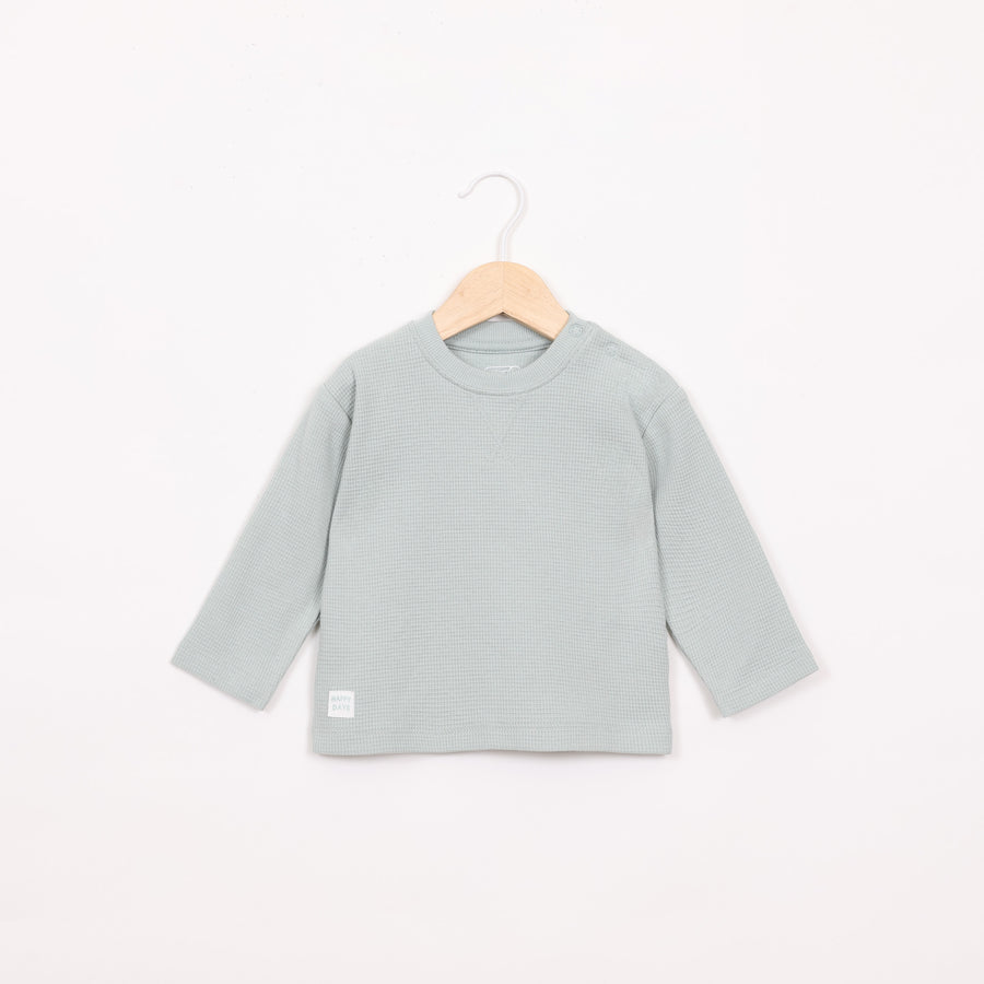 חולצה ארוכה בצבע ירוק