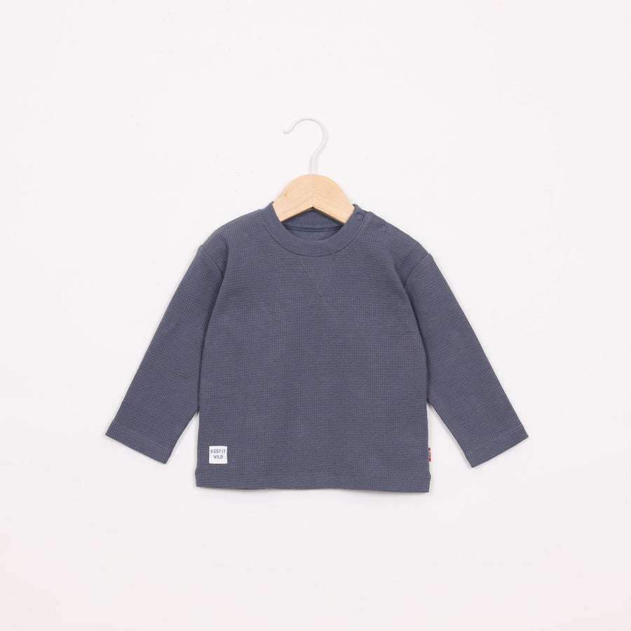 חולצה ארוכה בצבע כחול כהה