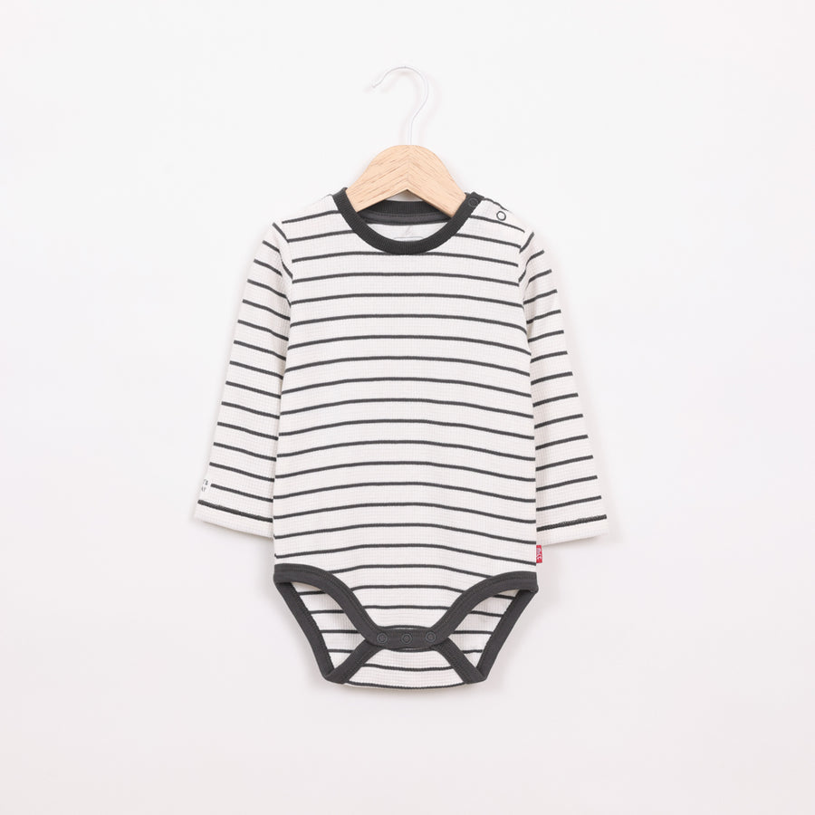 בגד גוף שרוול ארוך בצבע שמנת