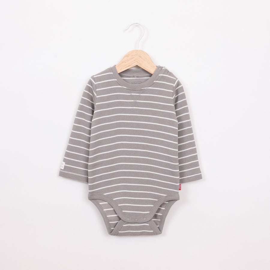 בגד גוף שרוול ארוך בצבע חום