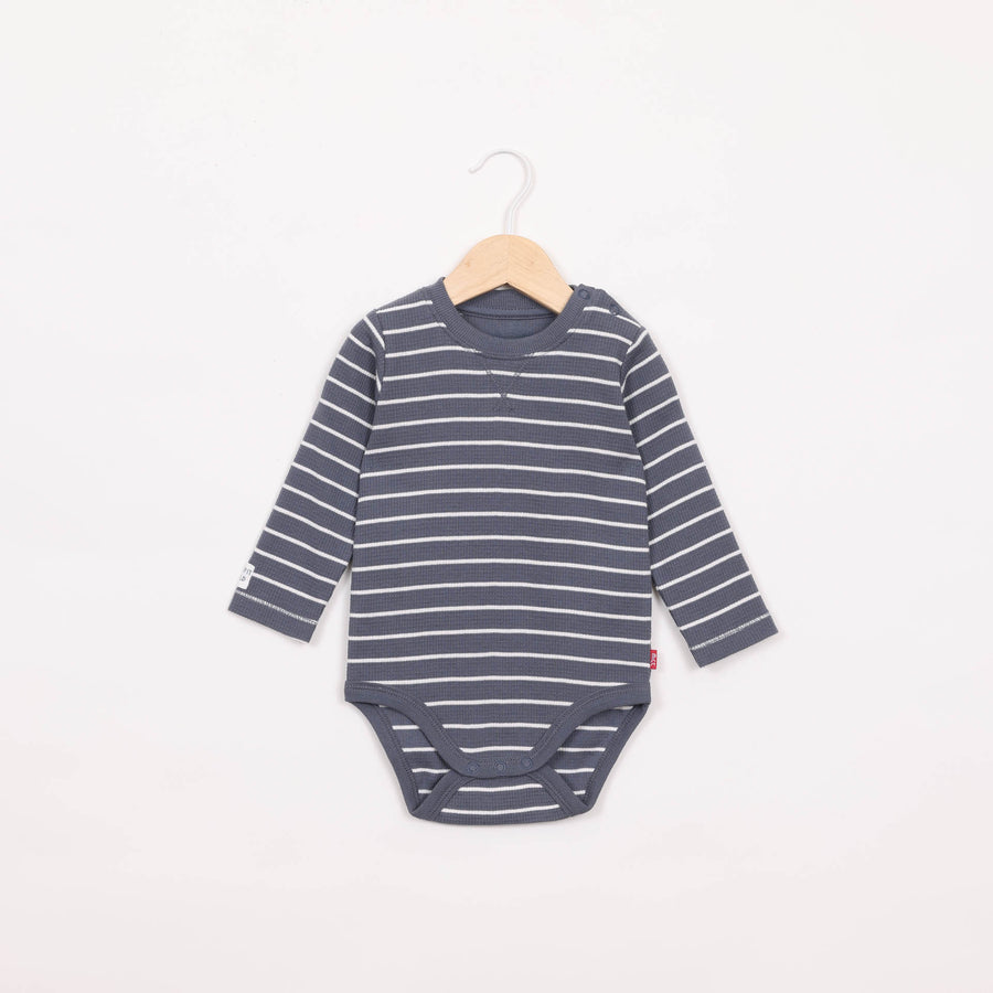 בגד גוף שרוול ארוך בצבע כחול