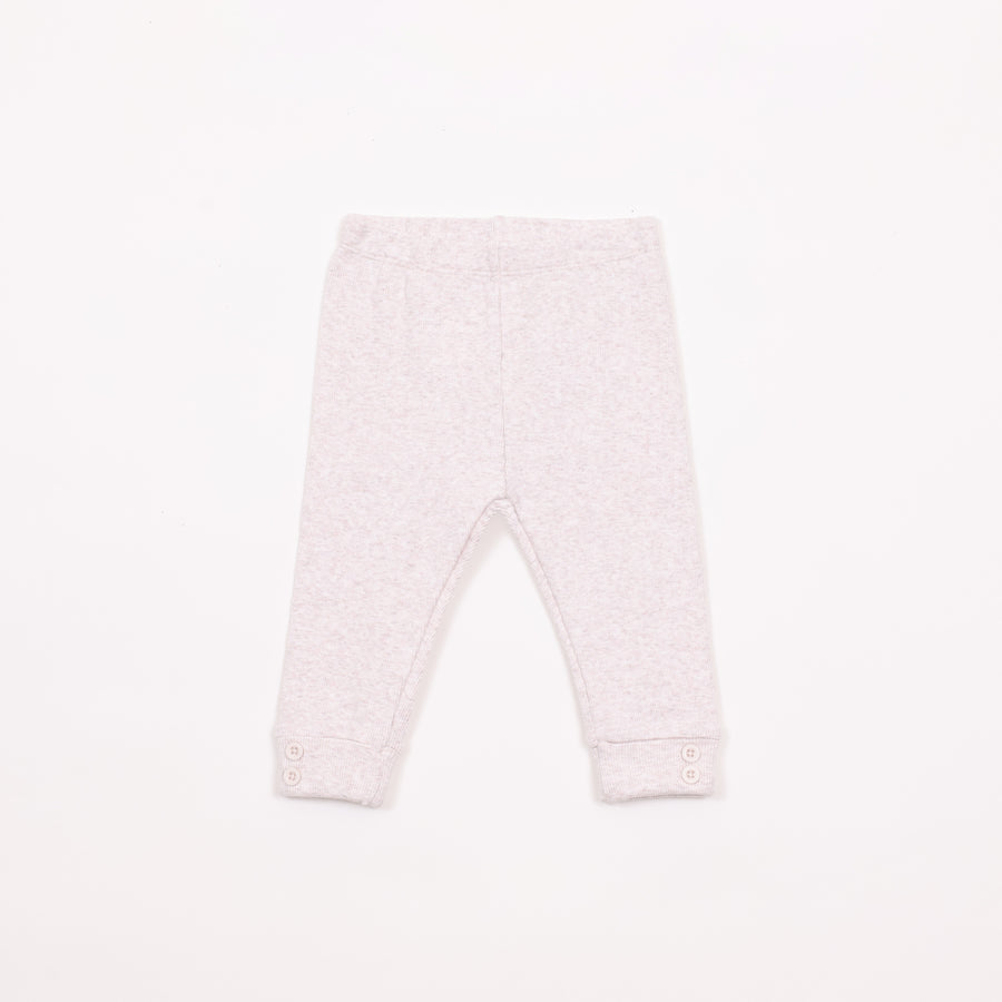 מכנסי סריג ארוכים בגוון קרם