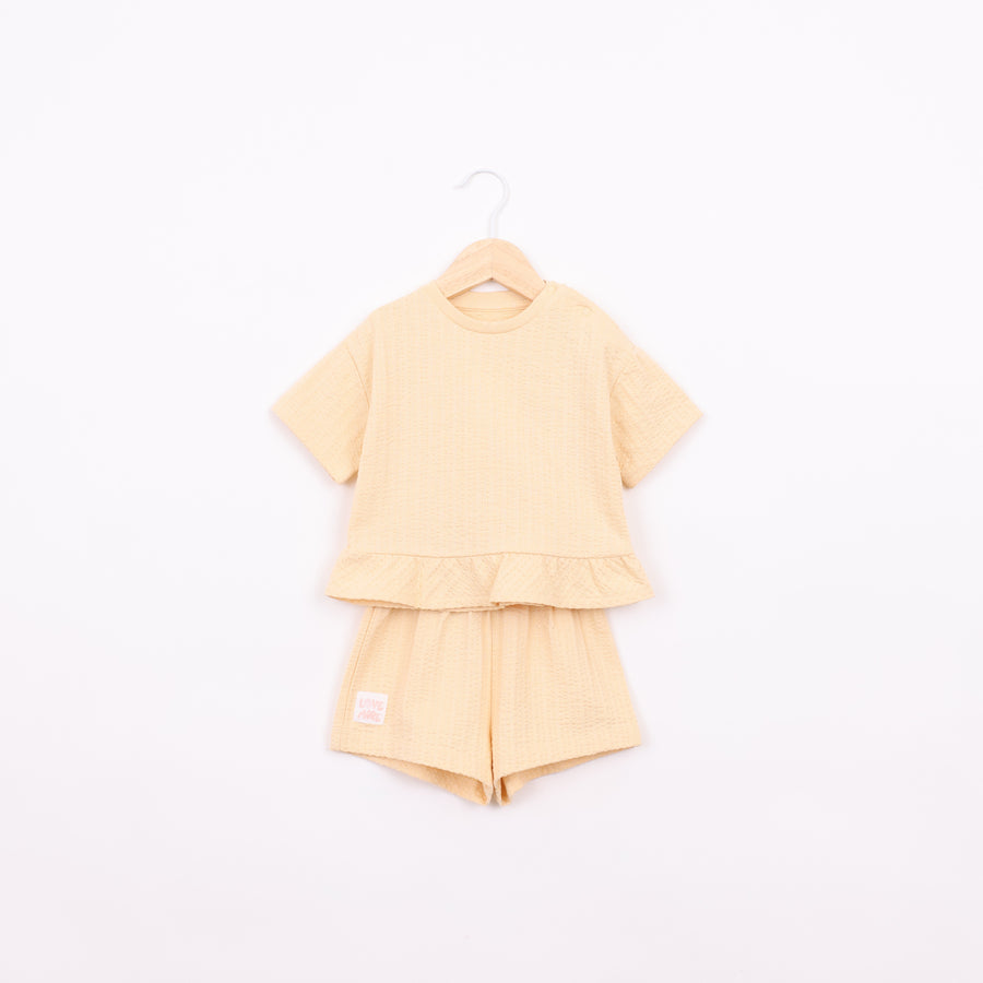 חליפת גן בגוון חרדל