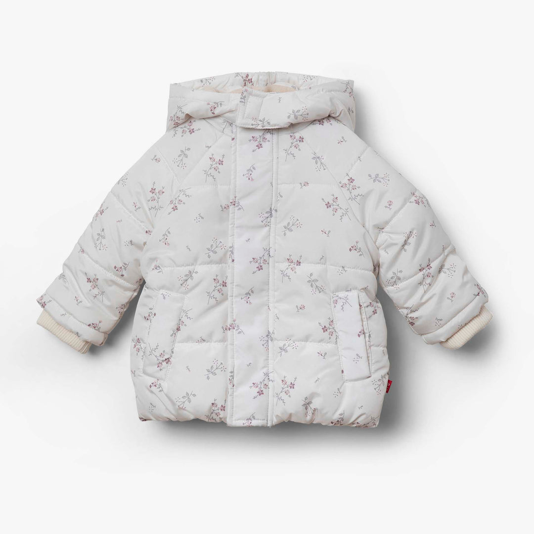 מעיל תינוקות מרופד בהדפס פרחוני