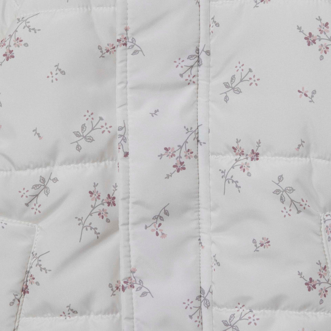 מעיל תינוקות מרופד בהדפס פרחוני