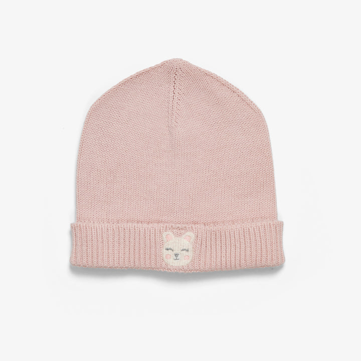 כובע סרוג ורוד