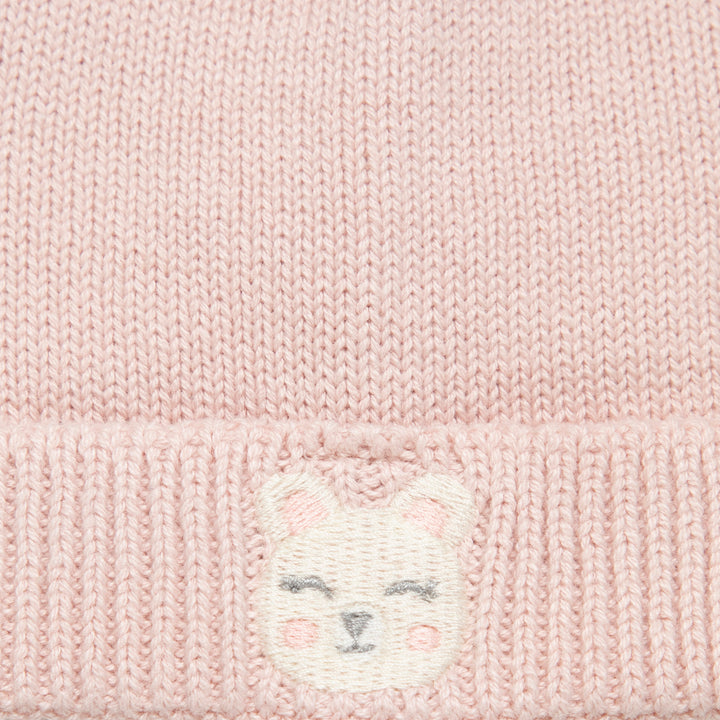 כובע סרוג ורוד