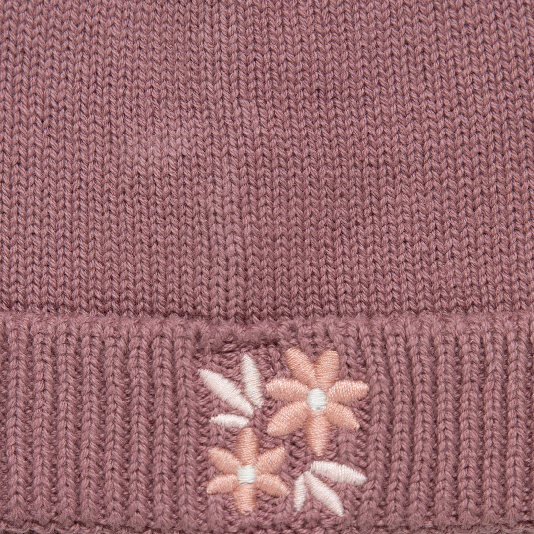 כובע סרוג סגול