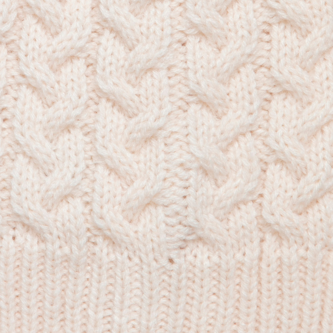 כובע סריג צמות ורוד