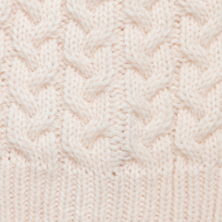 כובע סריג צמות ורוד