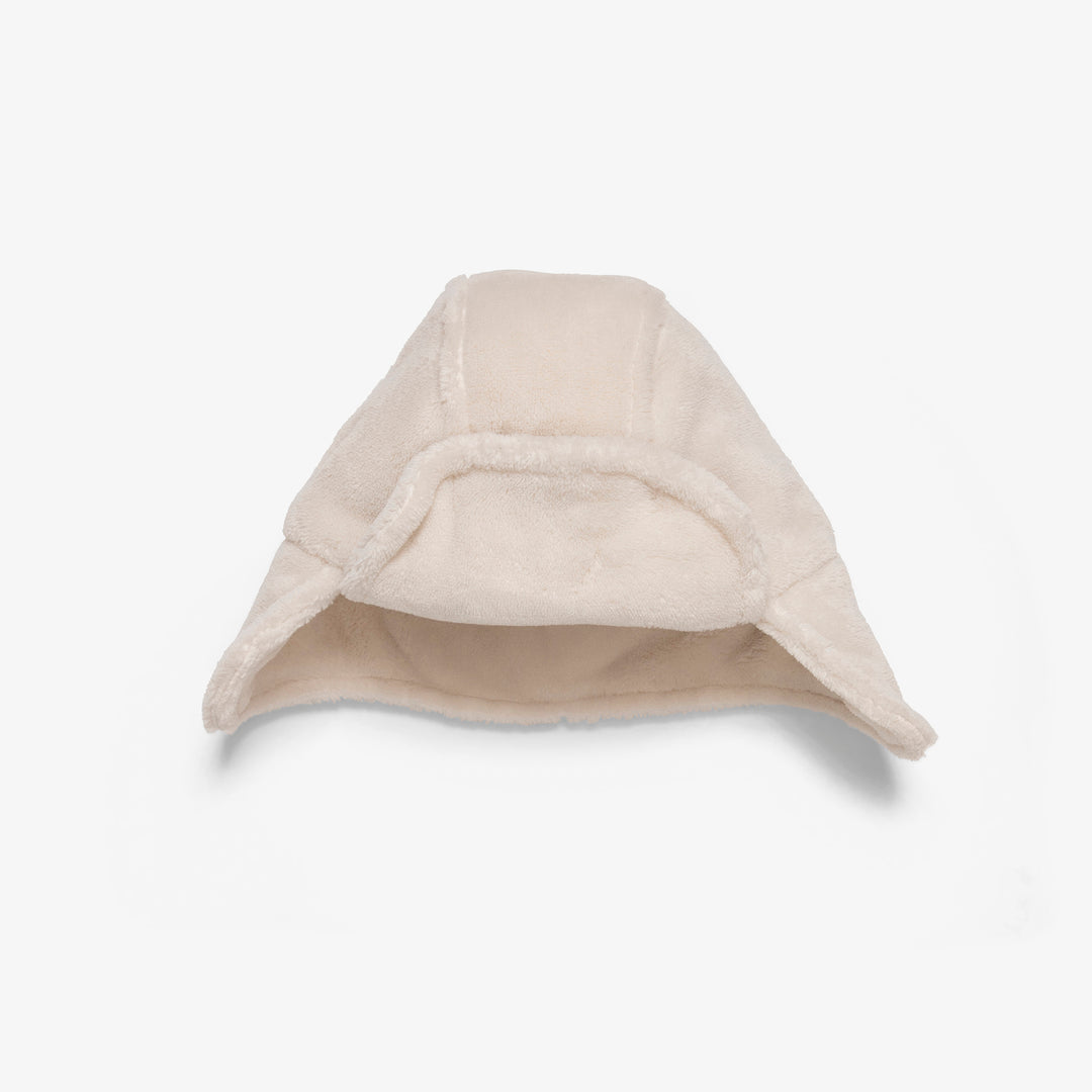 כובע פליז עם כיסוי אוזנים צבע אבן