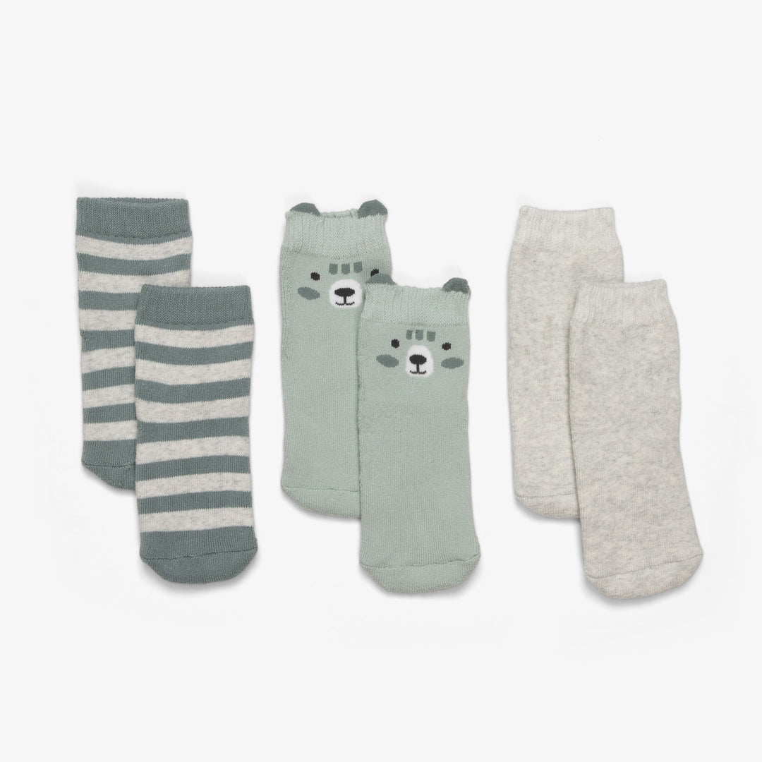 שלישיית זוגות גרביים מעוצבות אקווה