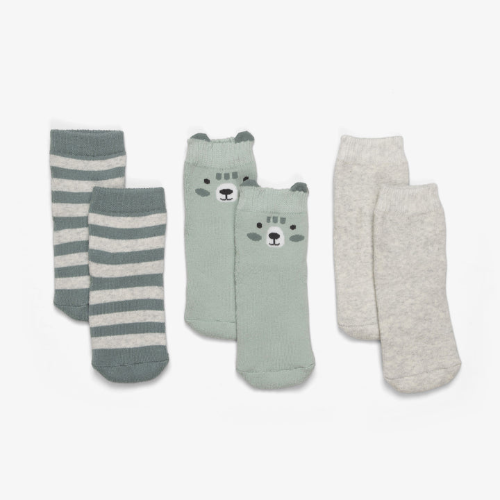 שלישיית זוגות גרביים מעוצבות אקווה