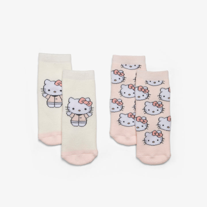 שני זוגות גרביים בהדפס הלו קיטי