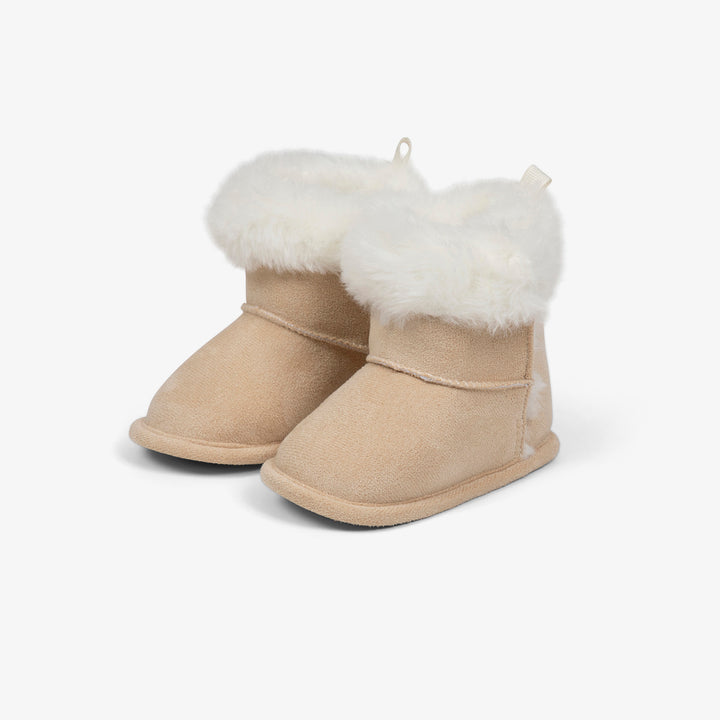 מגפונים רכים עם פרווה צבע אבן