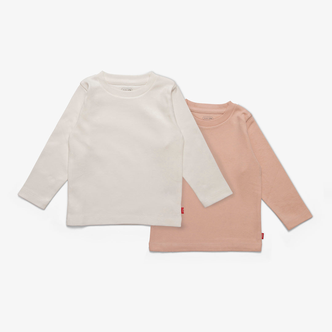 זוג חולצות בייסיק ורוד