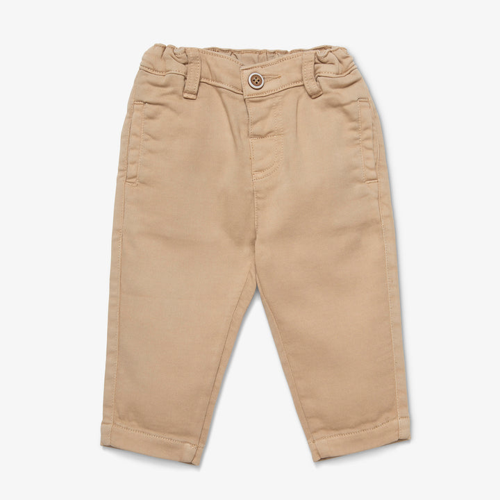 מכנסי טרי ארוכים בצבע חרדל