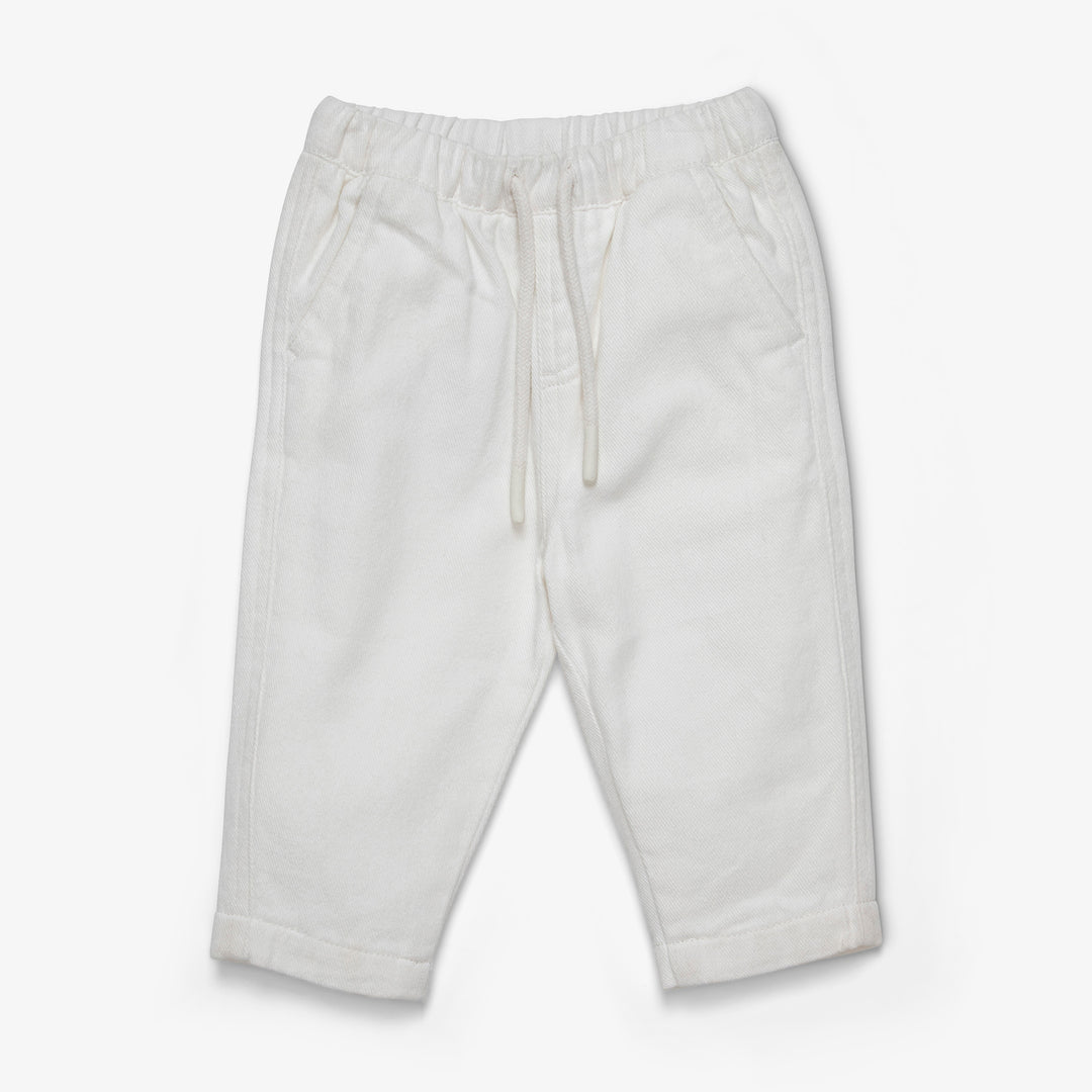 מכנסיים רחבים צבע שמנת