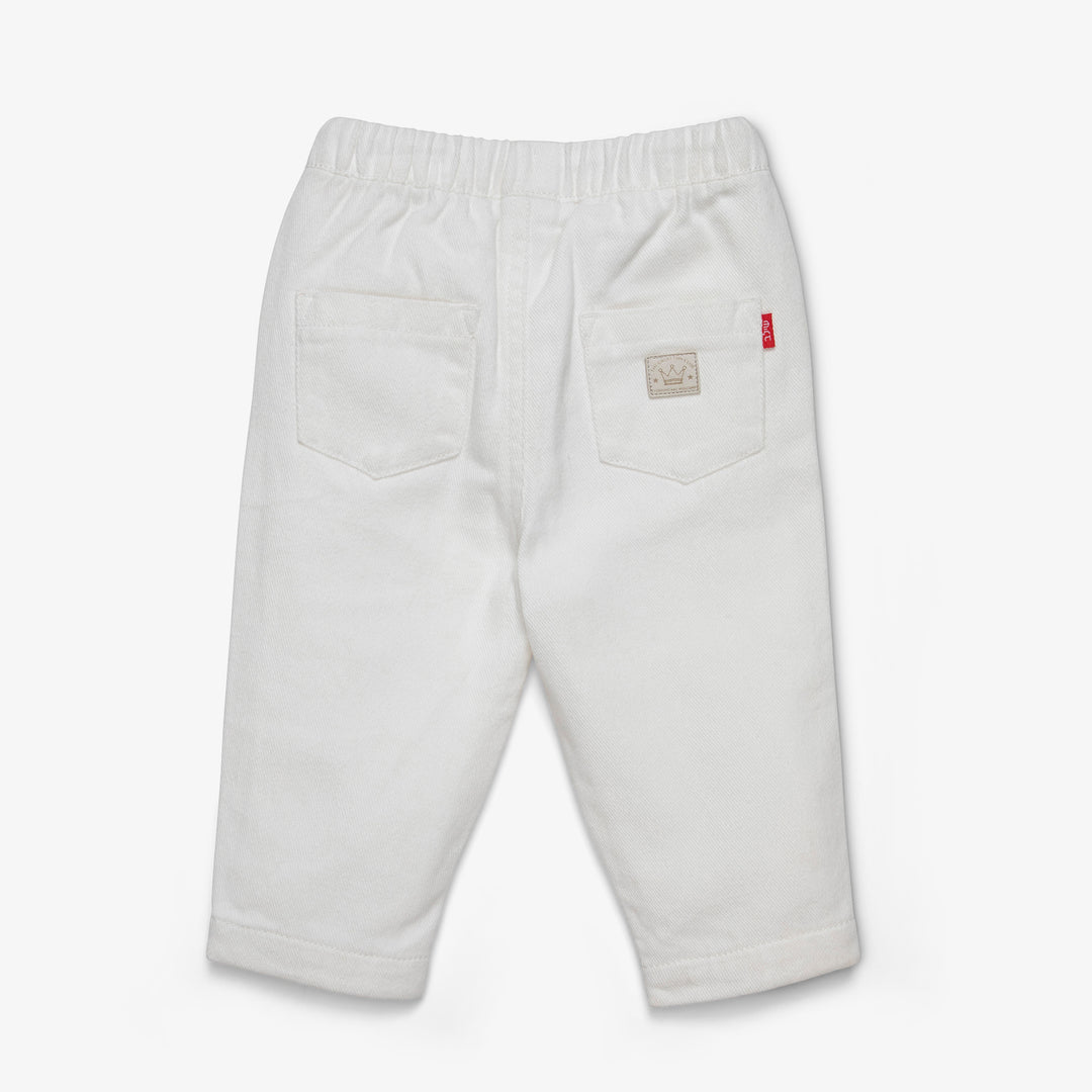 מכנסיים רחבים צבע שמנת