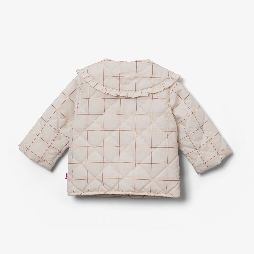 מעיל בנות קווילט משובץ