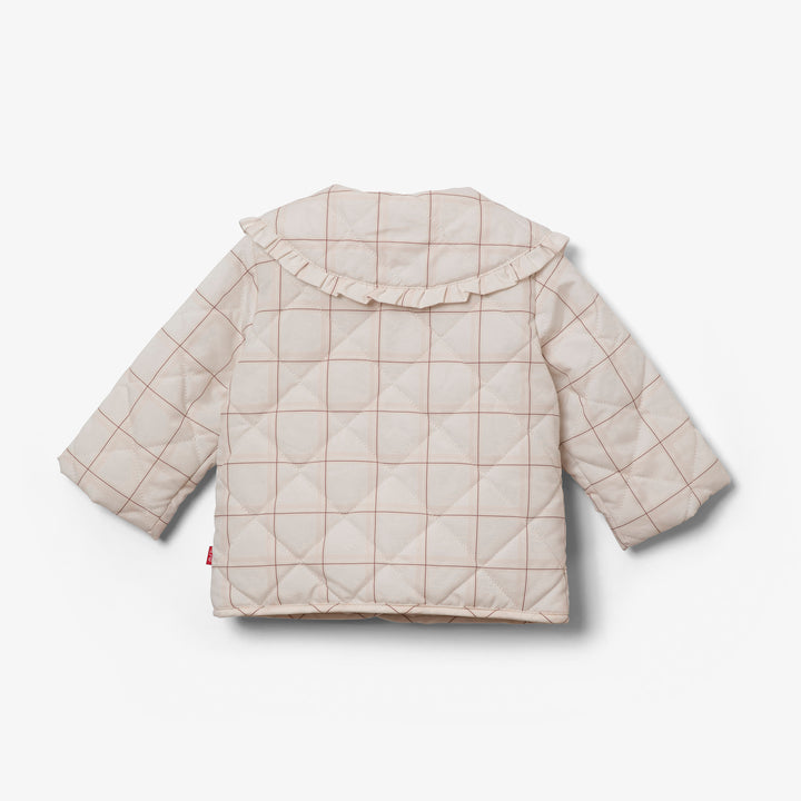 מעיל בנות קווילט משובץ