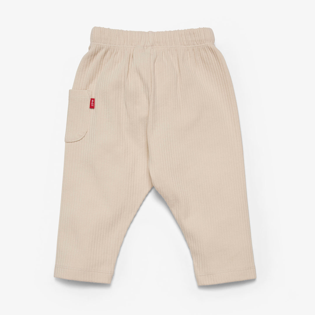 מכנסי טרנינג עם כיס צבע אבן