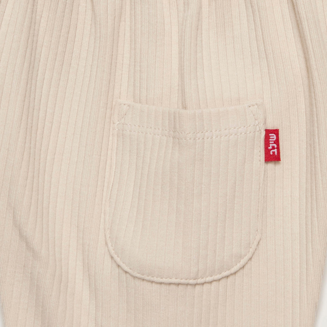 מכנסי טרנינג עם כיס צבע אבן