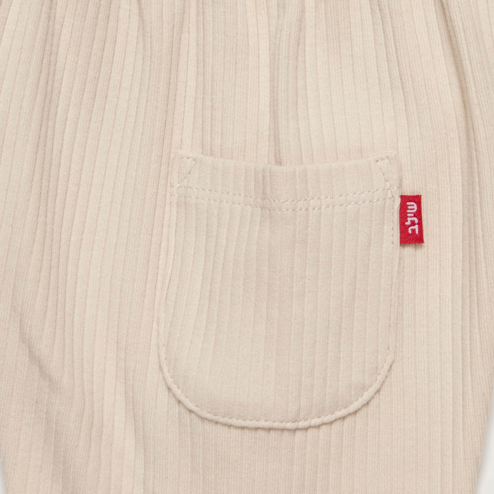 מכנסי טרנינג עם כיס צבע אבן