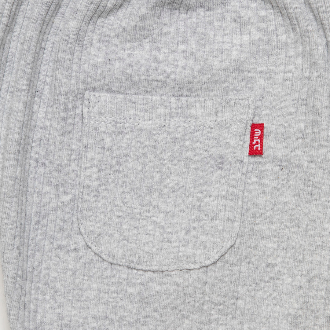 מכנסי טרנינג עם כיס צבע אפור