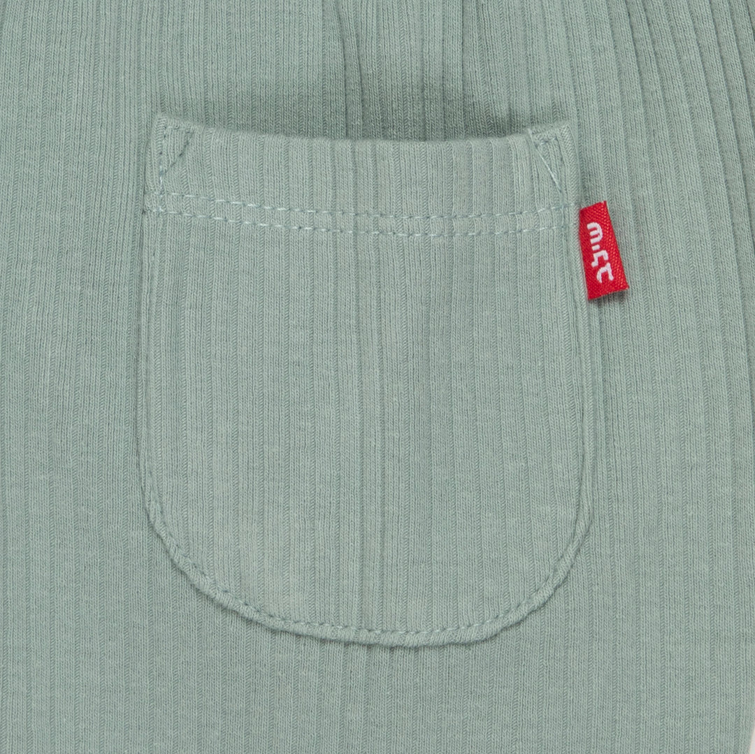 מכנסי טרנינג עם כיס צבע אקווה