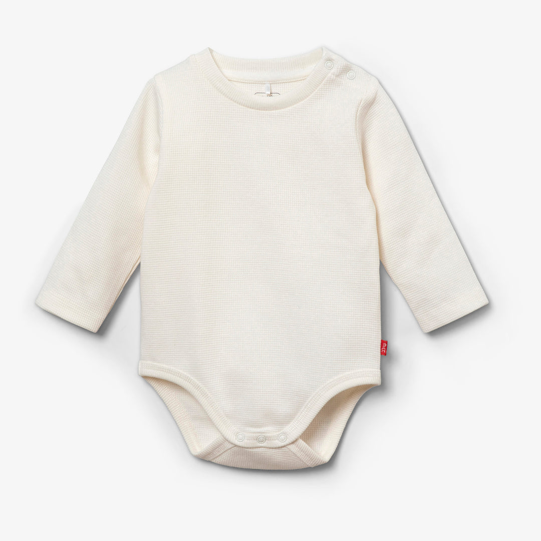 בגד גוף וופל צבע שמנת