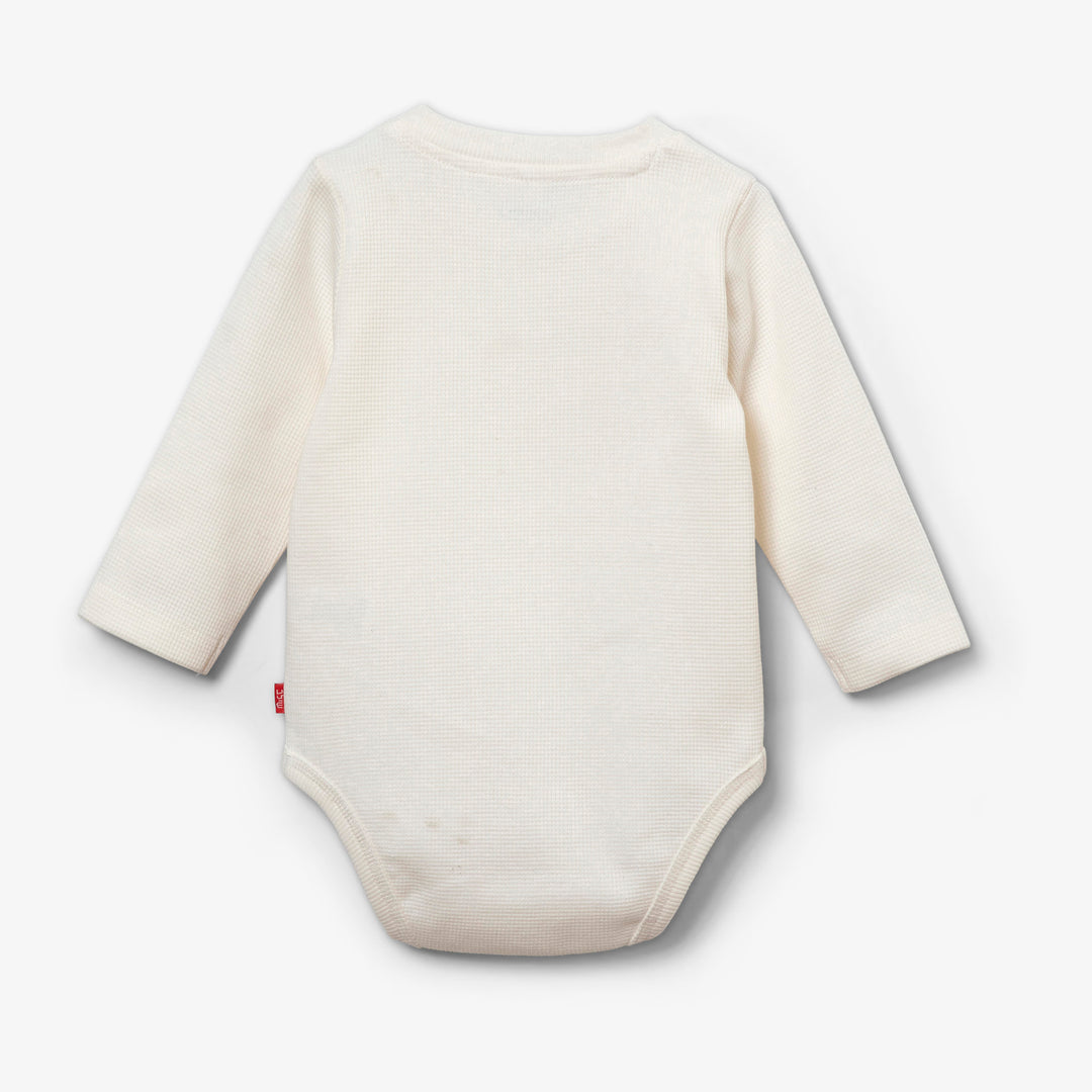 בגד גוף וופל צבע שמנת