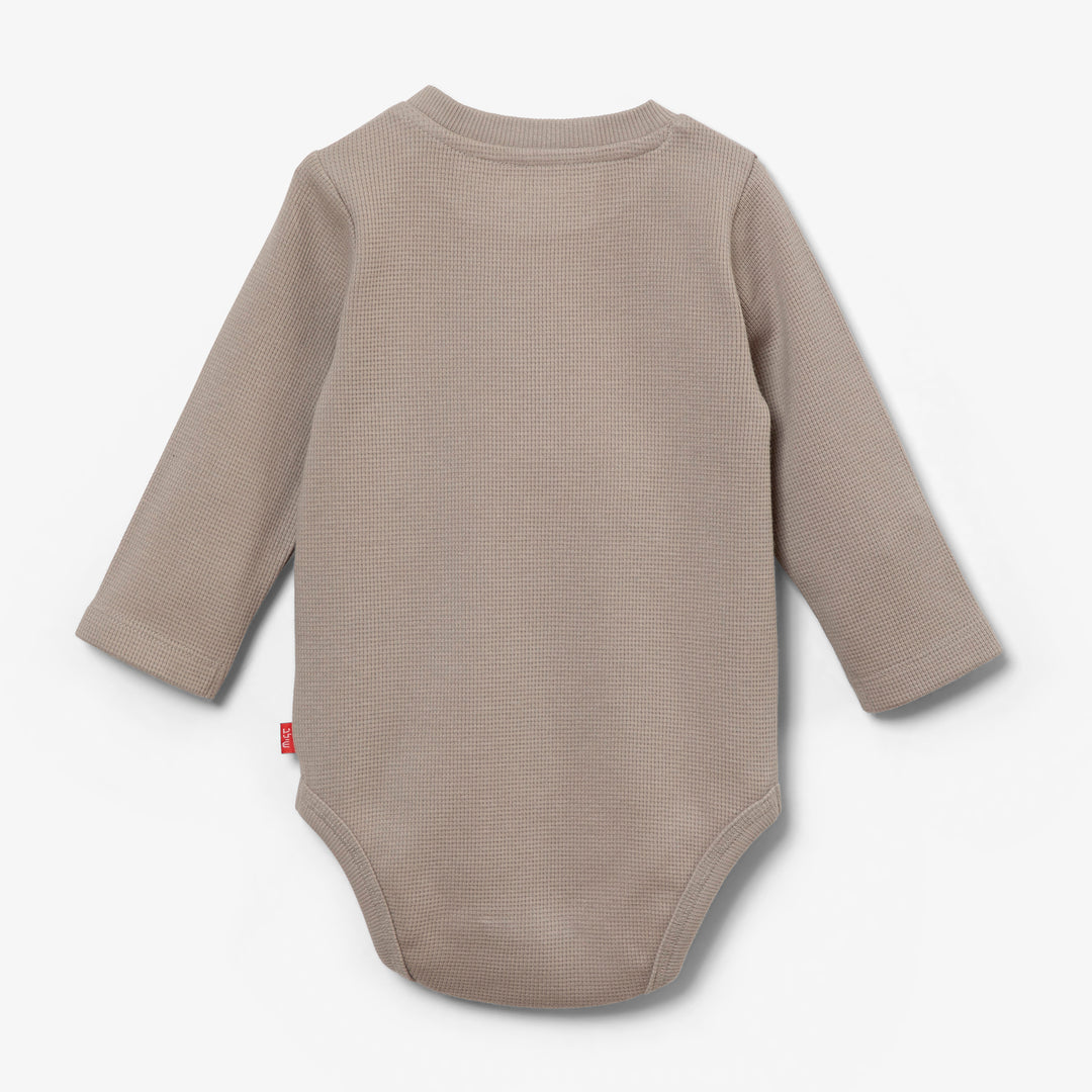 בגד גוף וופל צבע מוקה