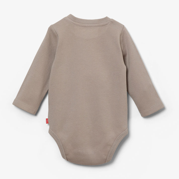 בגד גוף וופל צבע מוקה