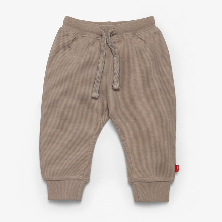 מכנסי שקי צבע מוקה חלק