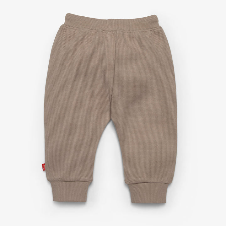 מכנסי שקי צבע מוקה חלק