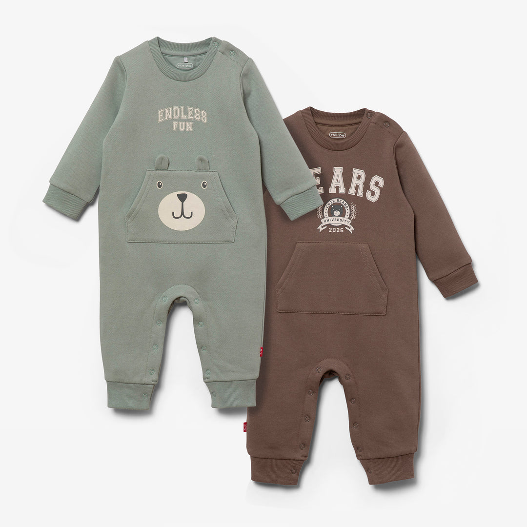 זוג אוברולים הדפס דובים