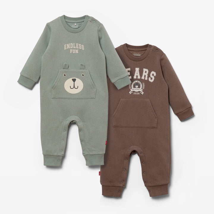 זוג אוברולים הדפס דובים