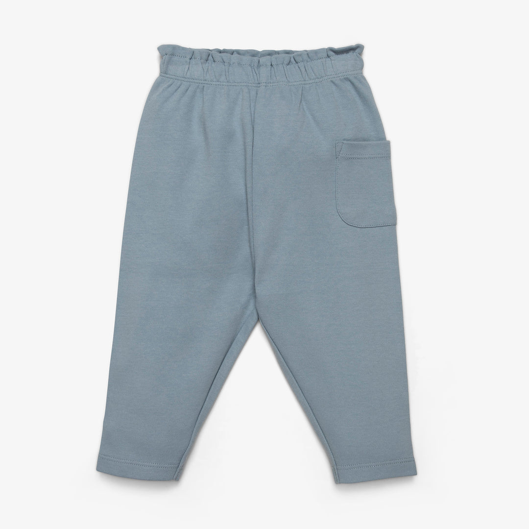 מכנסי טרנינג עם כיס בצבע תכלת