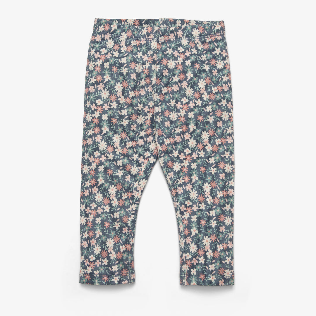 מכנסי טייץ ארוכים  כחולים הדפס פרחוני