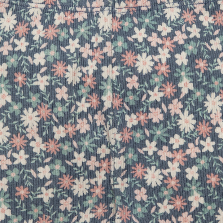 מכנסי טייץ ארוכים  כחולים הדפס פרחוני