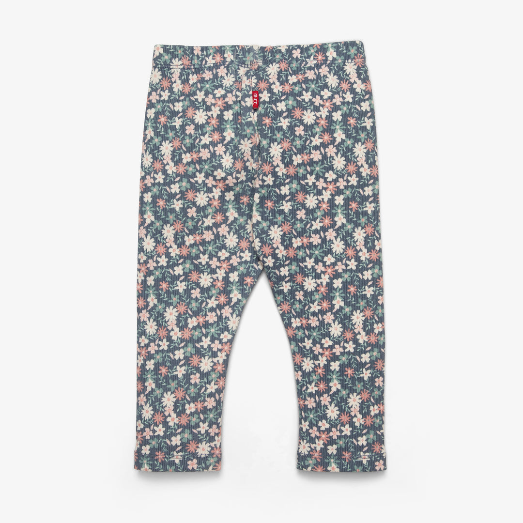 מכנסי טייץ ארוכים  כחולים הדפס פרחוני